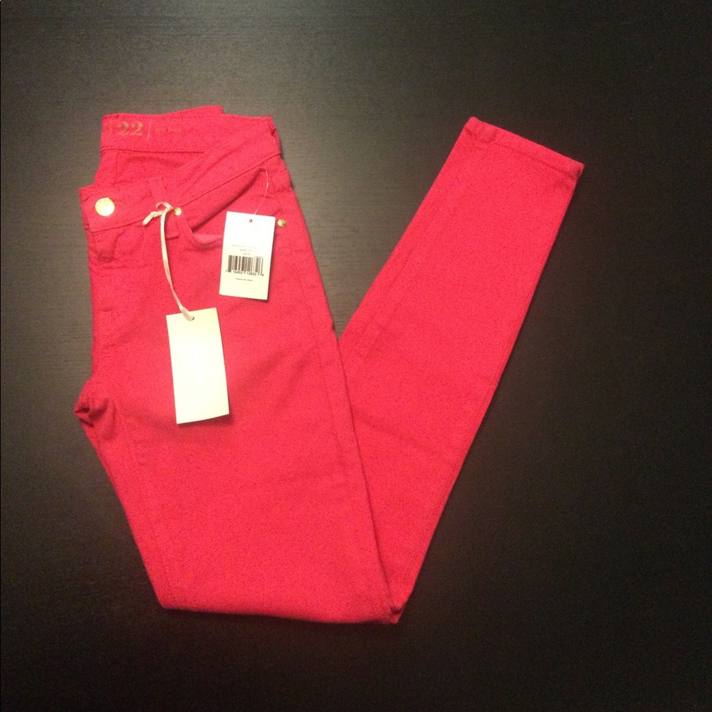 BRAND NEW KATE SPADE BROOME STREET JEANS 22 PINK XXS PETITE
